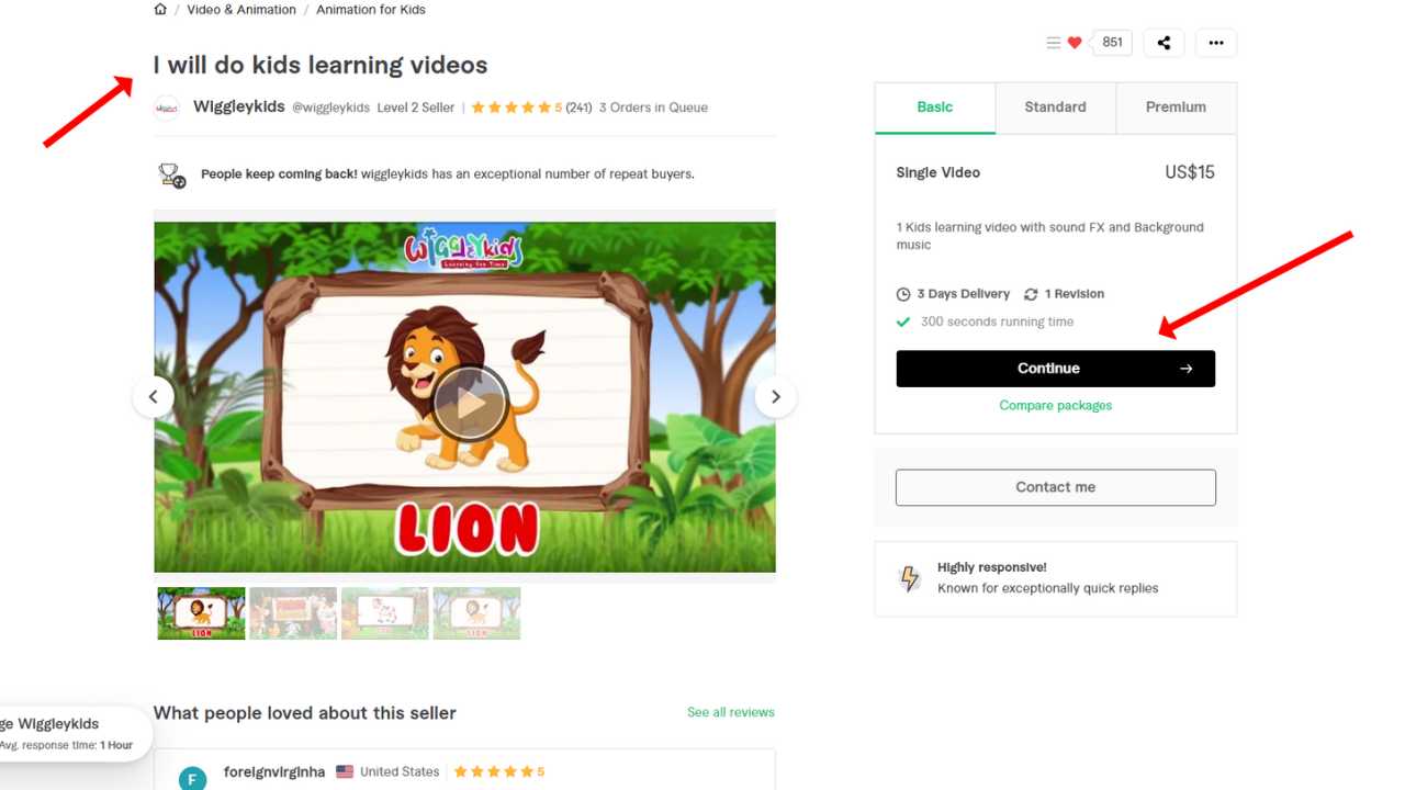 I will do kids learning videos 2d animation fiverr
